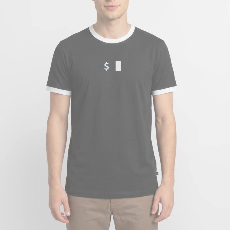 Commande Linux Shell T-shirt contrasté Homme