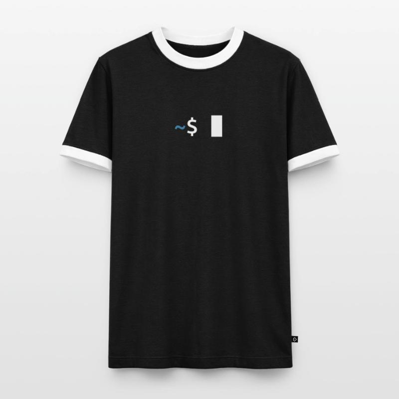 Commande Linux Shell T-shirt contrasté Homme