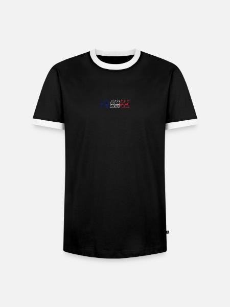Ruhm Buchstaben Pop Art Neon - Männer Kontrast-T-Shirt - Schwarz/Weiß