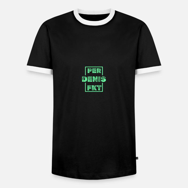 Denis as Denis - Men's Ringer Shirt - black/white