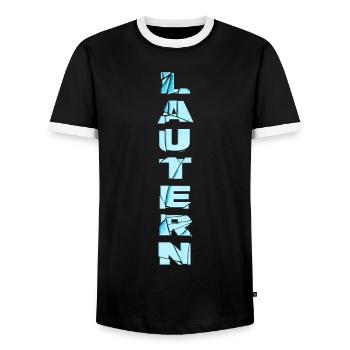 Lautern Allemagne City Font Skyline Accueil - T-shirt contrasté Homme - noir/blanc - Devant - AI Model Female 172 light (172cm) & AI Model Male 178 light (178cm)