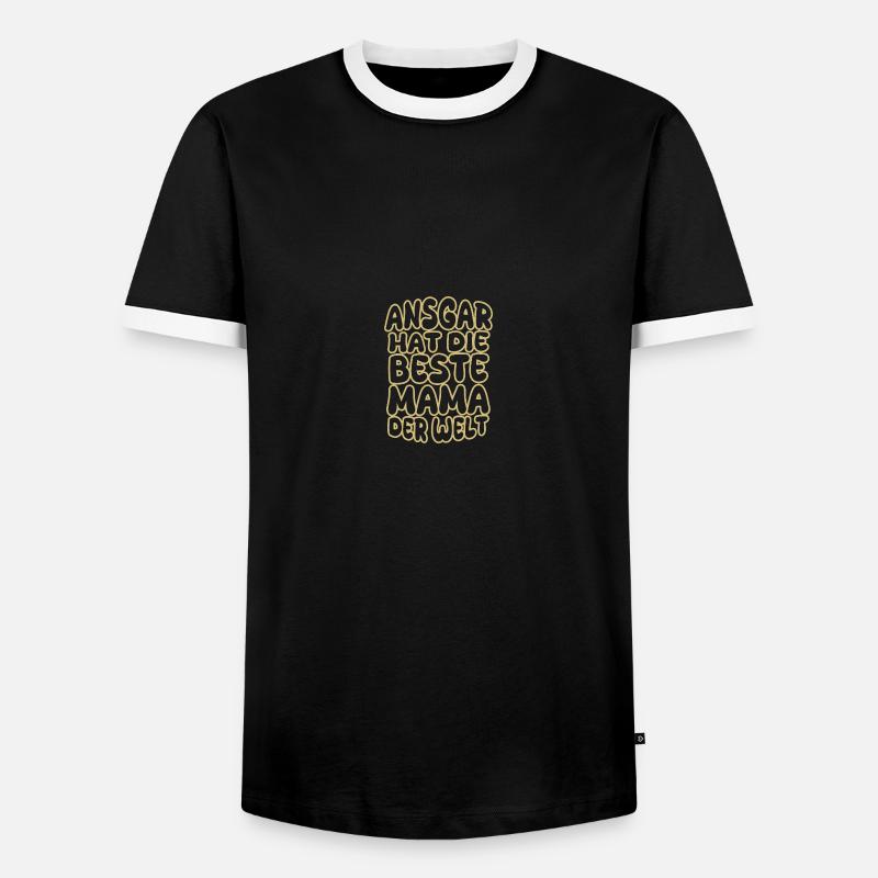 Spruch Ansgar - Männer Kontrast-T-Shirt - Schwarz/Weiß