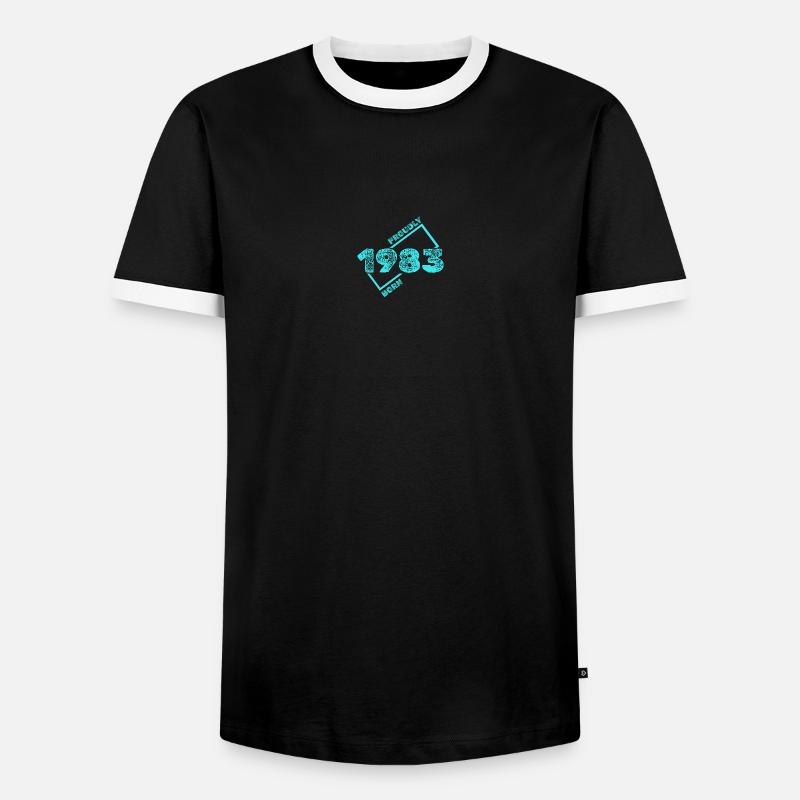 1983 - Men's Ringer Shirt - black/white