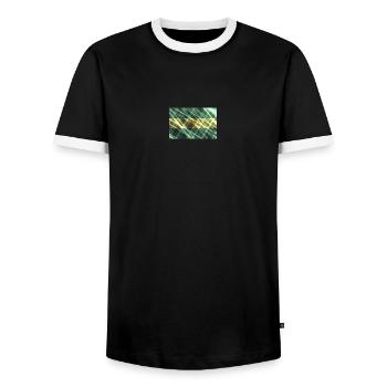Argentinien - Männer Kontrast-T-Shirt - Schwarz/Weiß - Vorne - AI Model Female 172 light (172cm) & AI Model Male 178 light (178cm)