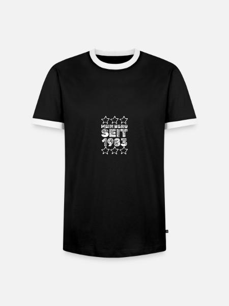 Bergsteiger 1983 - Männer Kontrast-T-Shirt - Schwarz/Weiß
