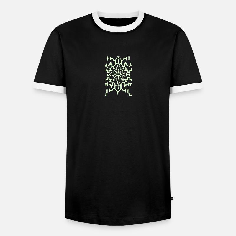 Ayahuasca 2 - Männer Kontrast-T-Shirt - Schwarz/Weiß