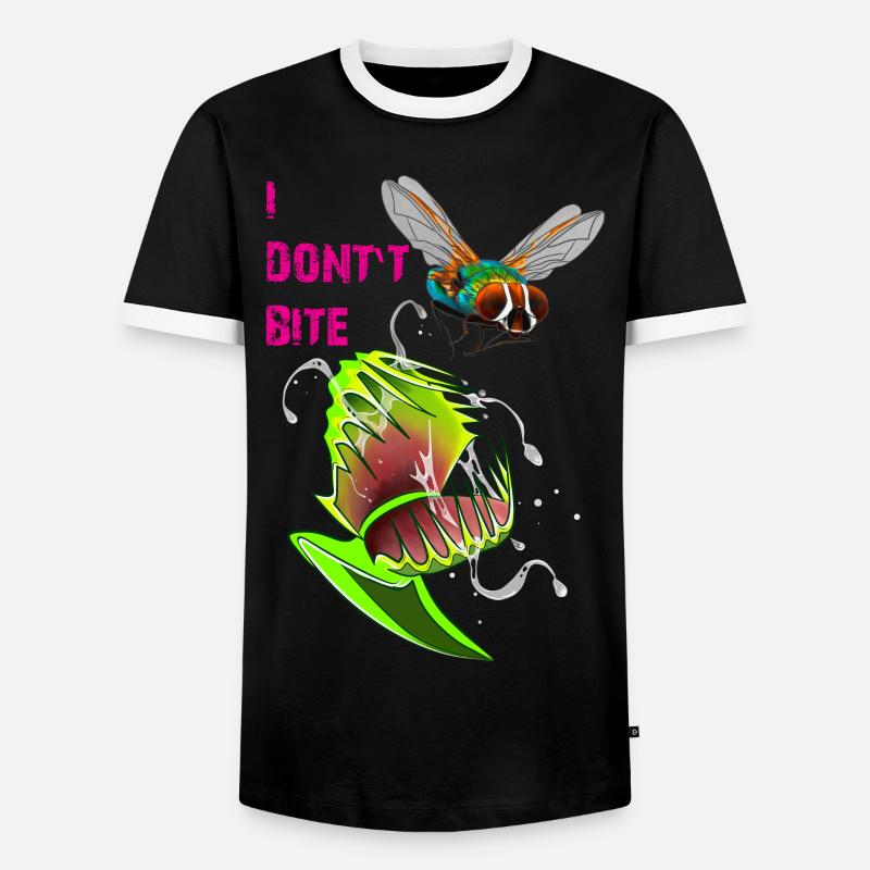 I DONT'T BITE - Männer Kontrast-T-Shirt - Schwarz/Weiß