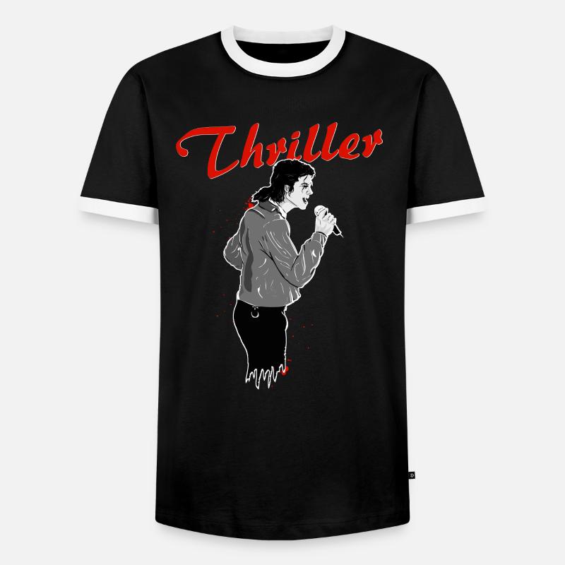 Michael - The Legend - Men's Ringer Shirt - black/white