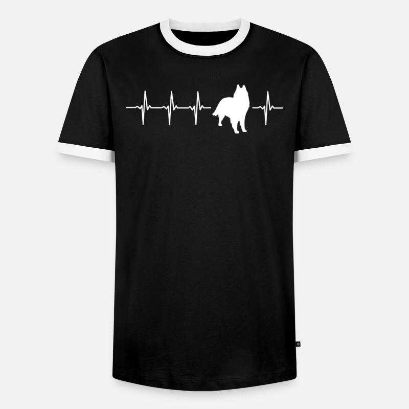 Funny Groenendaeler Gift Idea - Men's Ringer Shirt - black/white