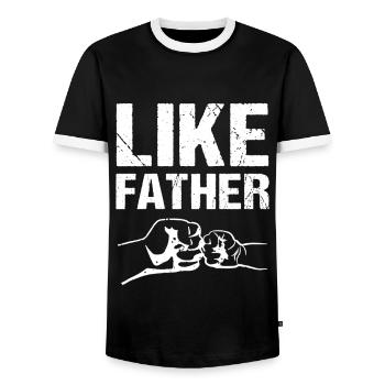 Comme Père Comme Fils - T-shirt contrasté Homme - noir/blanc - Devant - AI Model Female 172 light (172cm) & AI Model Male 178 light (178cm)