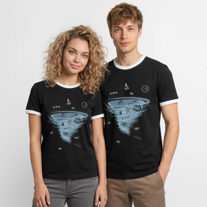 Math Lesson Mathematics Math Problem Solution Men's Ringer Shirt