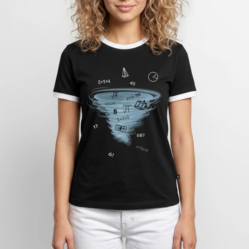 Math Lesson Mathematics Math Problem Solution Men's Ringer Shirt