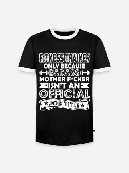 Fitnesstrainer Fitnesstrainer Berufsbezeichnung - Männer Kontrast-T-Shirt - Schwarz/Weiß