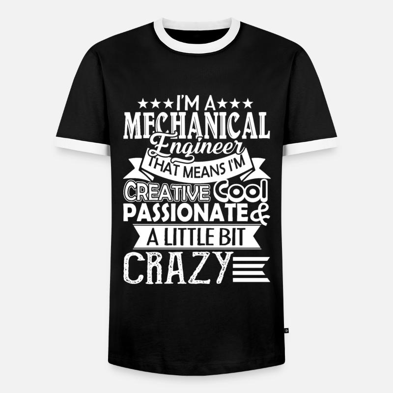 Mechanical Engineer Cool Mechanical Engineer - Men's Ringer Shirt - black/white