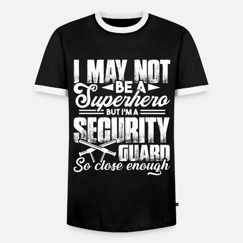 Wachmann Ich bin ein Wachmann - Männer Kontrast-T-Shirt - Schwarz/Weiß