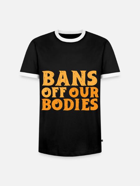 Verbote Unserer Körper - Männer Kontrast-T-Shirt - Schwarz/Weiß
