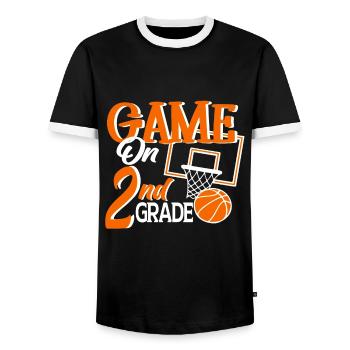 Zweite Klasse Rainbow Girls Jungen Lehrerteam 2. - Männer Kontrast-T-Shirt - Schwarz/Weiß - Vorne - AI Model Female 172 light (172cm) & AI Model Male 178 light (178cm)