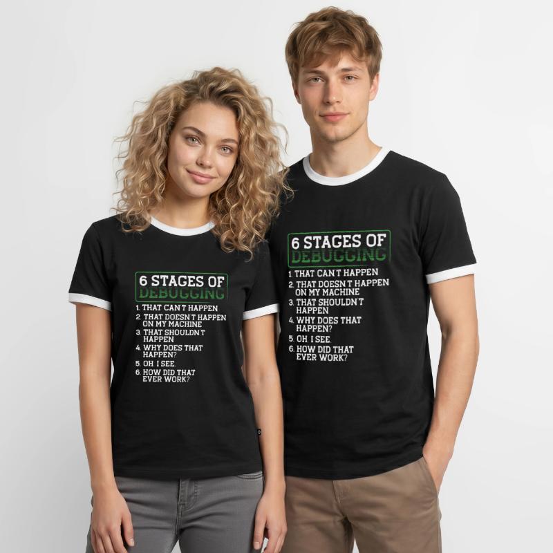 Programmieren Informatiker Coder Männer Kontrast-T-Shirt