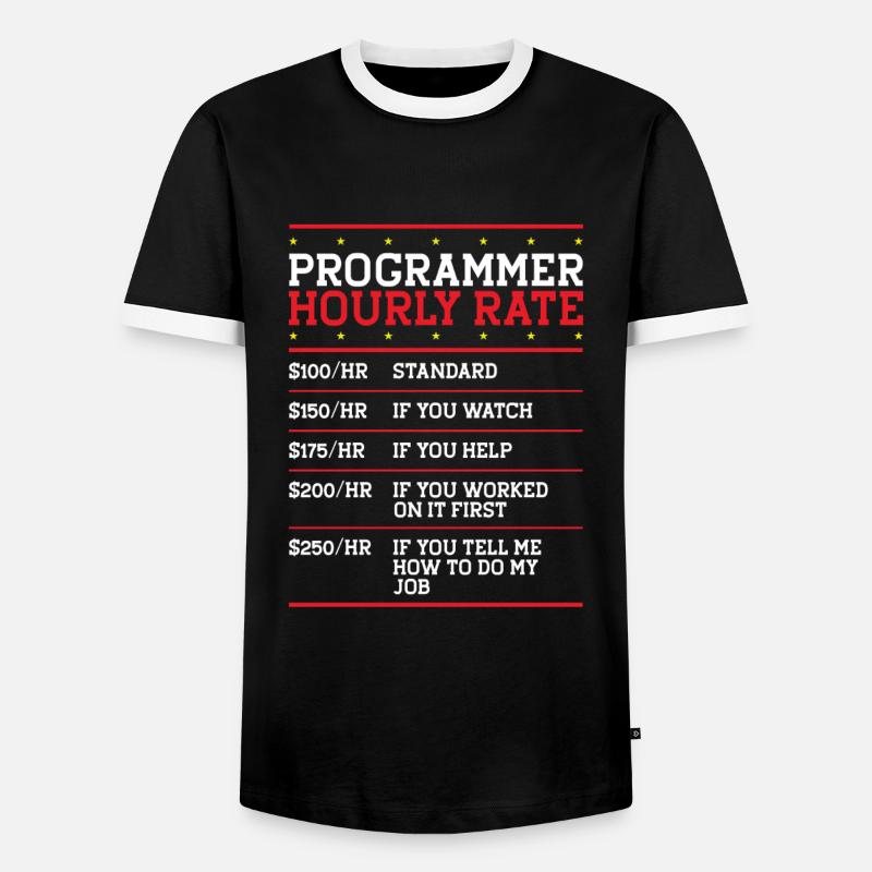 Programmierer Coder Code Computer - Männer Kontrast-T-Shirt - Schwarz/Weiß