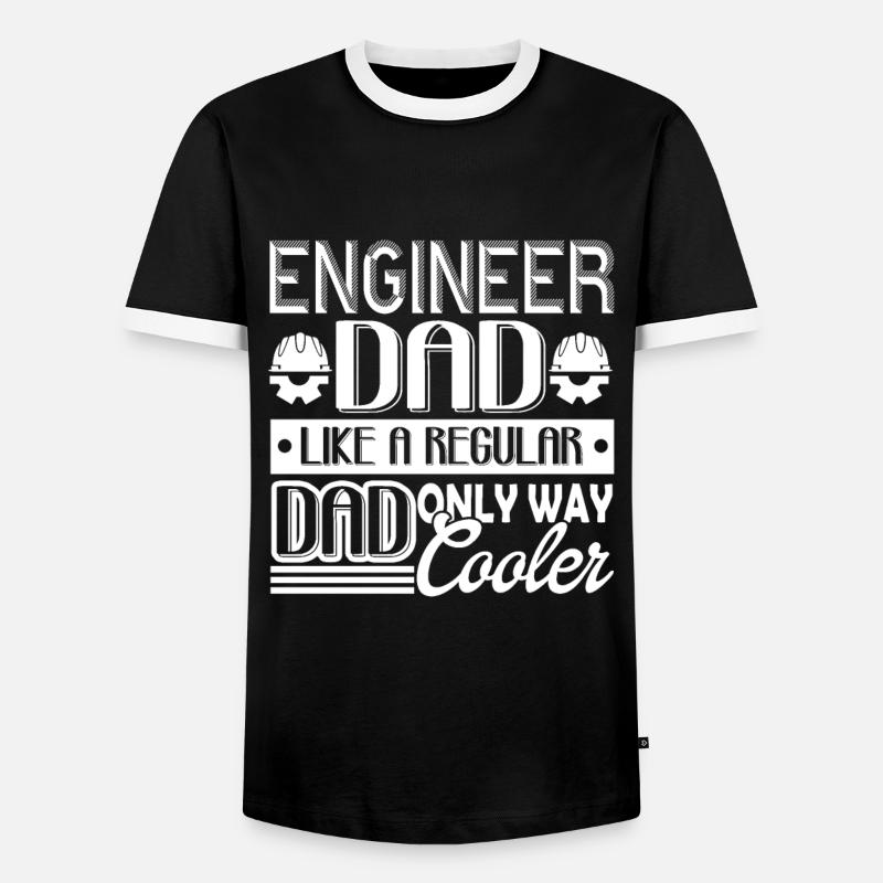 Engineer Engineer Dad - Men's Ringer Shirt - black/white