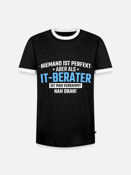 it berater beruf - Männer Kontrast-T-Shirt - Schwarz/Weiß