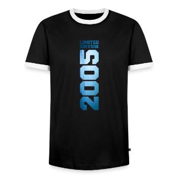 18. Geburtstag Junge Mädchen 18 Jahre 2005 Lustige - T-shirt contrasté Homme - noir/blanc - Devant - AI Model Female 172 light (172cm) & AI Model Male 178 light (178cm)