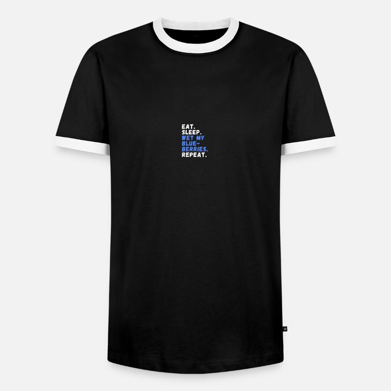 Berry picking - Men's Ringer Shirt - black/white