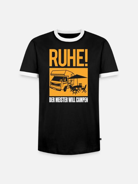Camper Geschenkidee Camping - Männer Kontrast-T-Shirt - Schwarz/Weiß
