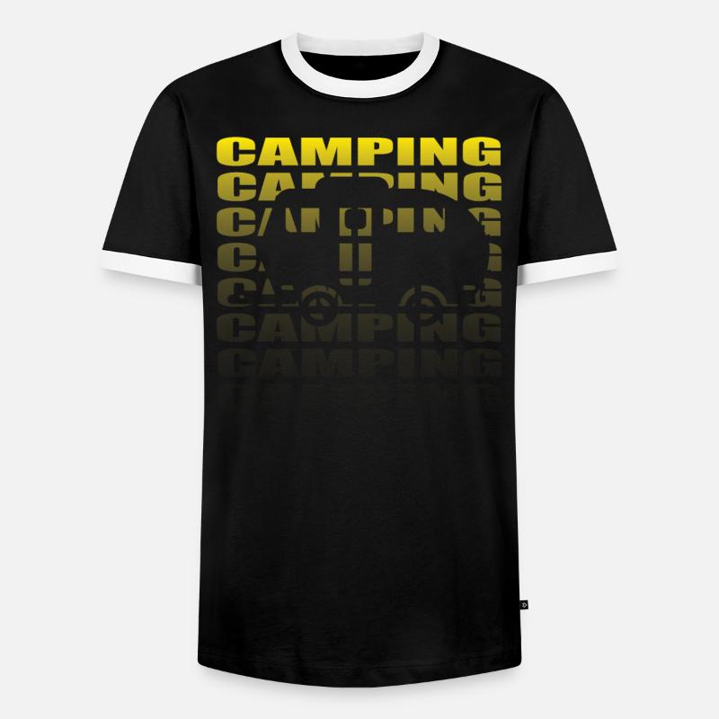 Camper Geschenkidee Camping - Männer Kontrast-T-Shirt - Schwarz/Weiß