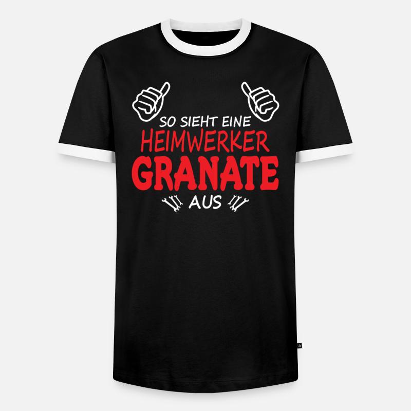 Heimwerker Geschenkidee Handwerker - Männer Kontrast-T-Shirt - Schwarz/Weiß