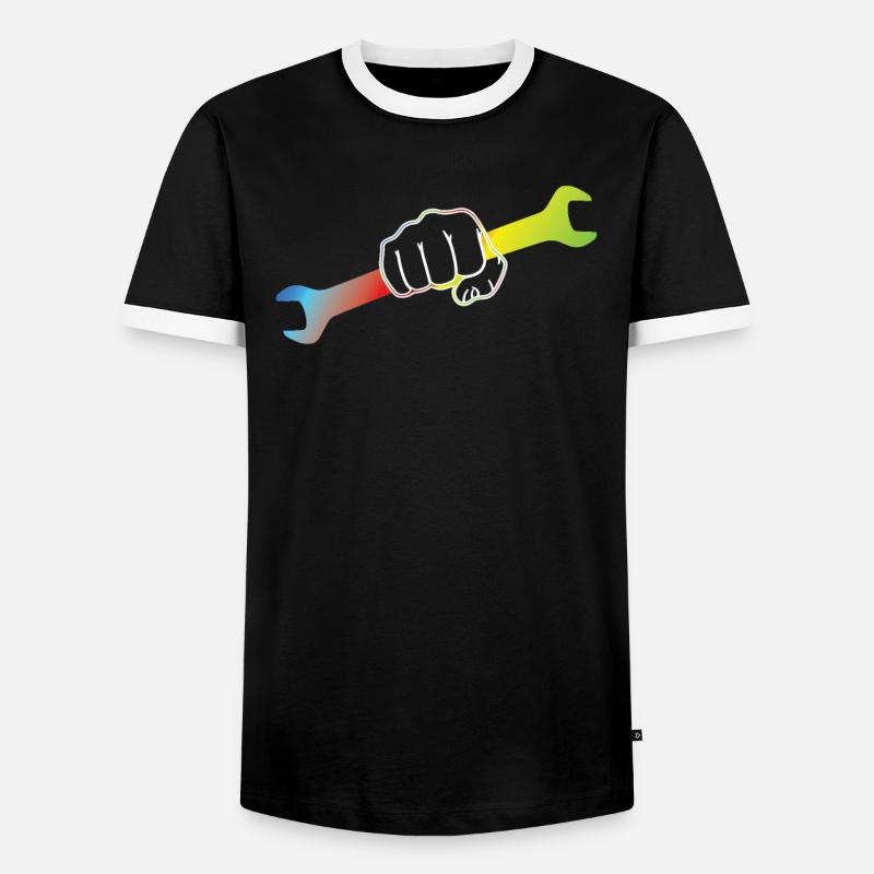 Heimwerker Geschenkidee Handwerker - Männer Kontrast-T-Shirt - Schwarz/Weiß