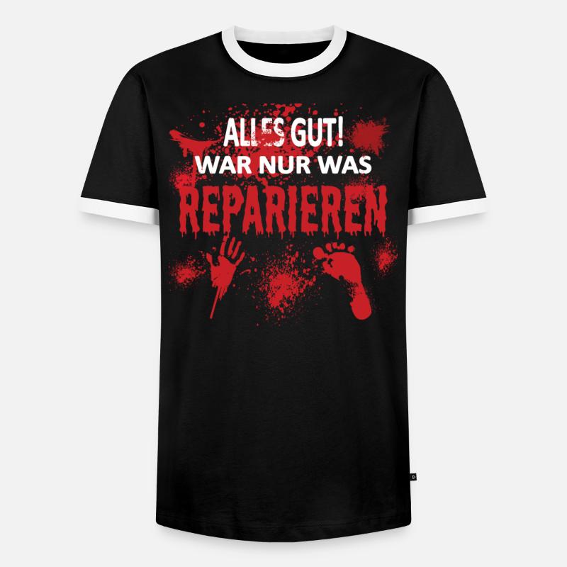 Heimwerker Geschenkidee Handwerker - Männer Kontrast-T-Shirt - Schwarz/Weiß