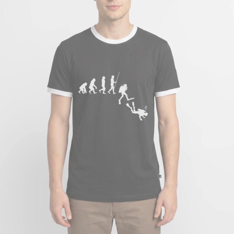 Évolution de la plongée | Évolution T-shirt contrasté Homme