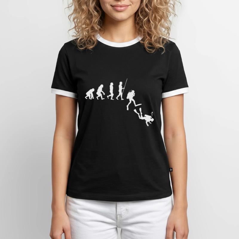 Évolution de la plongée | Évolution T-shirt contrasté Homme