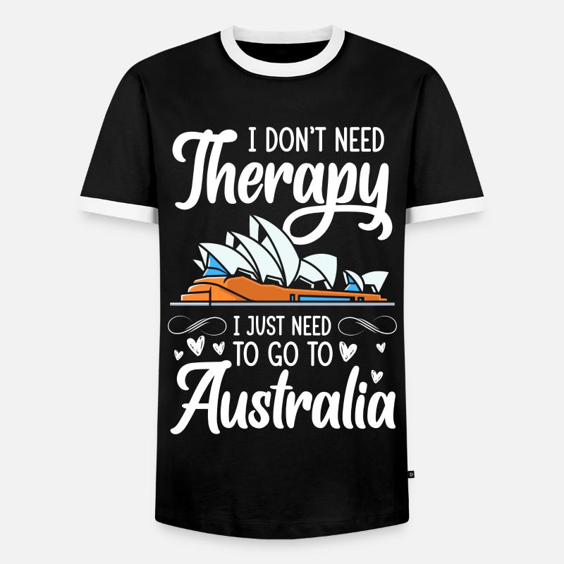 Outback Koala Metropolis - Men's Ringer Shirt - black/white