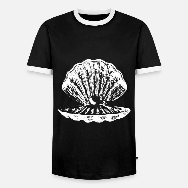 shell - Men's Ringer Shirt - black/white