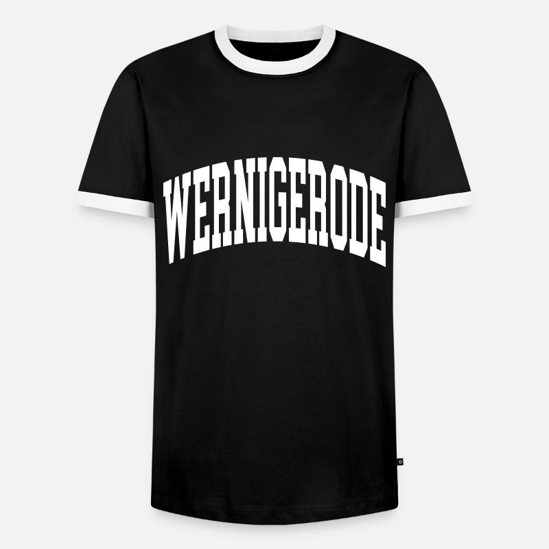 Wernigerode - Männer Kontrast-T-Shirt - Schwarz/Weiß