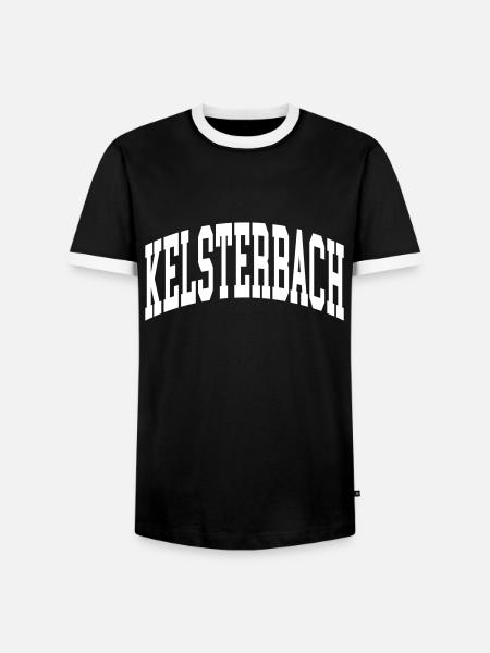 Kelsterbach - Männer Kontrast-T-Shirt - Schwarz/Weiß