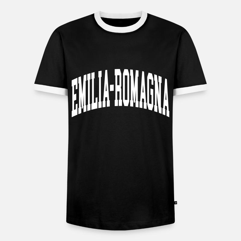 Emilia-Romagna - Men's Ringer Shirt - black/white