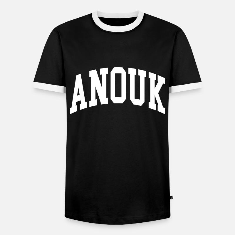 Anouk - Men's Ringer Shirt - black/white