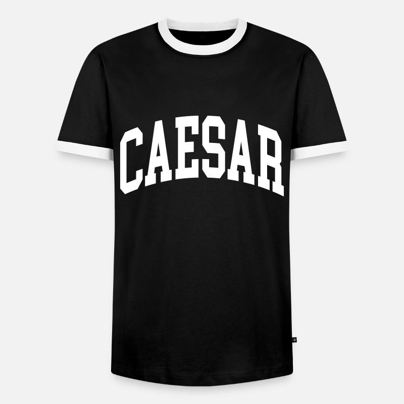 Caesar - Men's Ringer Shirt - black/white