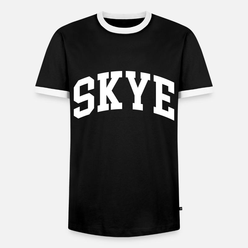 Skye - Männer Kontrast-T-Shirt - Schwarz/Weiß