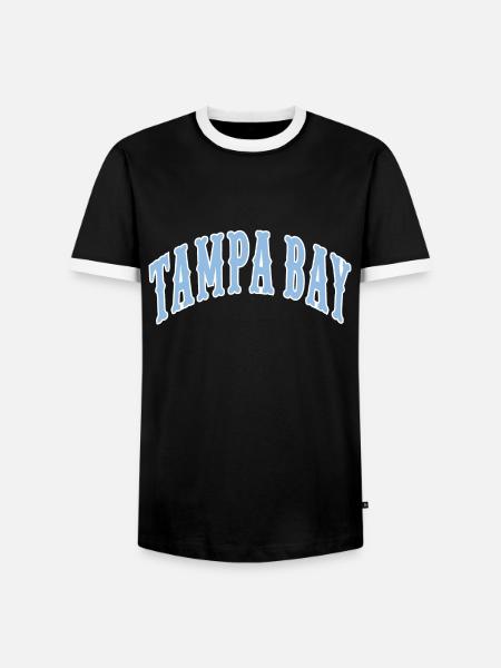 Tampa Bay - Männer Kontrast-T-Shirt - Schwarz/Weiß