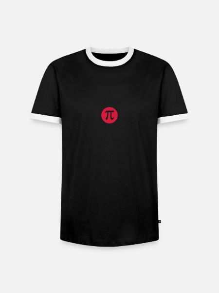 Universelles Zeichen / Mathe - Männer Kontrast-T-Shirt - Schwarz/Weiß