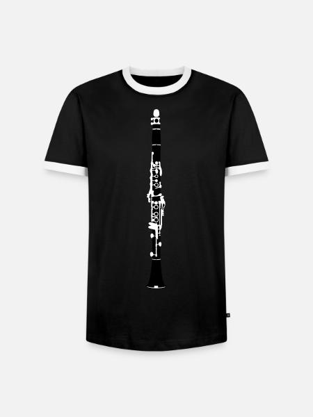 Music - Clarinet Music Instruments - Men's Ringer Shirt - black/white