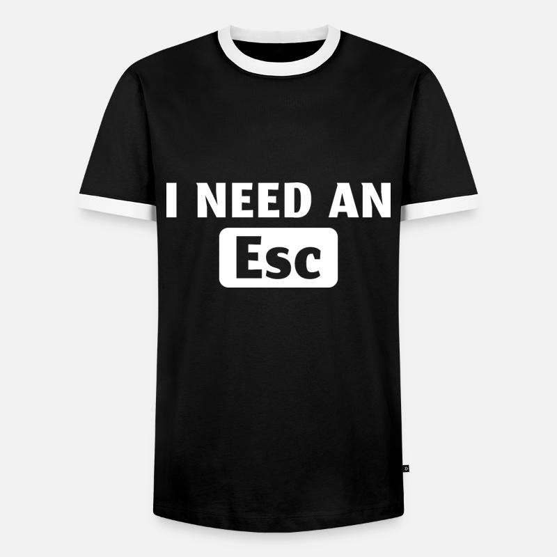 Programierer Software Entwickler - Männer Kontrast-T-Shirt - Schwarz/Weiß