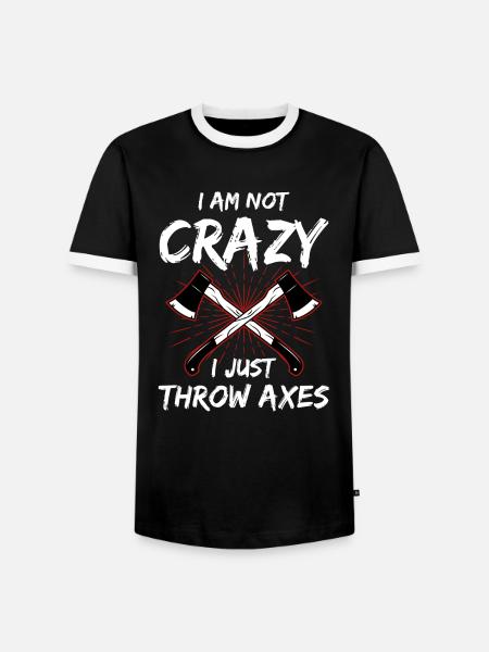 Lancer de hache Double Lance-hache - T-shirt contrasté Homme - noir/blanc
