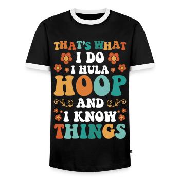 Hullern Fitness Training Motivation - Männer Kontrast-T-Shirt - Schwarz/Weiß - Vorne - AI Model Female 172 light (172cm) & AI Model Male 178 light (178cm)