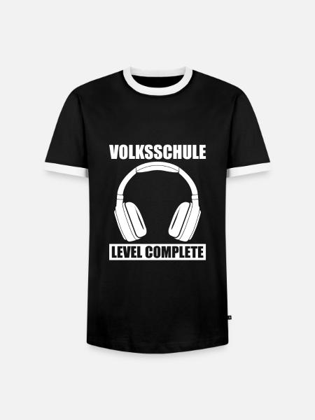 Volksschule Abschluss Abschlussklasse Geschenk - Männer Kontrast-T-Shirt - Schwarz/Weiß
