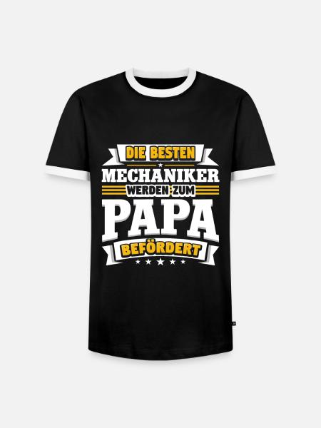 Mechaniker - Männer Kontrast-T-Shirt - Schwarz/Weiß